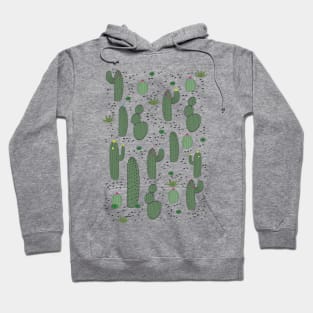 Vintage Cactus Pattern Hoodie